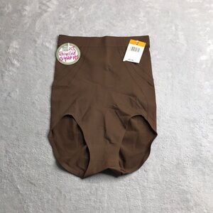 Maidenform Feel Good Fashion High Waisted Brief Brown Size Small New